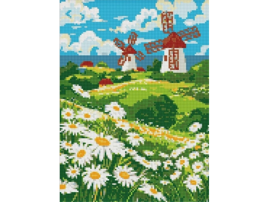 Idéyka diamantmosaik utan ram – fältflox 30x40 | Skola & Hobby - Konstmaterial - Dukar | GameStuff