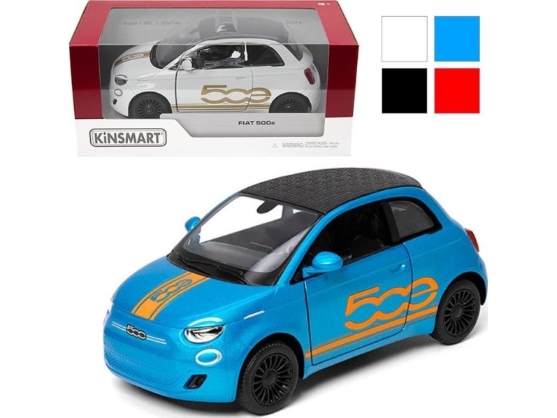 Fiat 500e med tryck 1:28 | Leksaker - Bilar och andra fordon - Die-Cast bilar | GameStuff