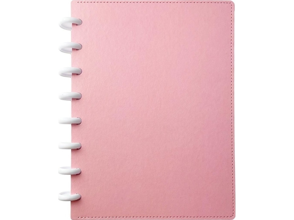 A5 notesbog med disk system pink