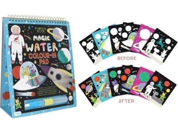 Water Coloring Book With Writer Cosmos 6 Cards