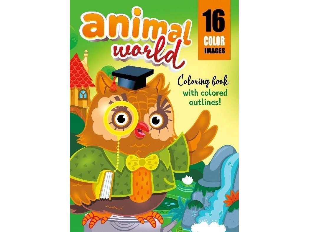 Malbuch A4 16 Bilder Tierwelt