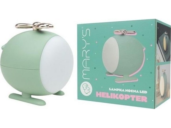 Plexido LED-natlampe helikopter grøn