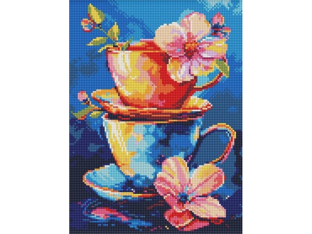 Diamantmosaik - Hemmeligheden Ved At Drikke Te 30X40cm