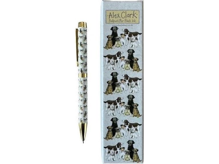 Penna i en låda 6 hundar | Skrivredskap - Kulspetspennor & Reservoarpennor - Kulspetspennor utan tryckknapp | GameStuff