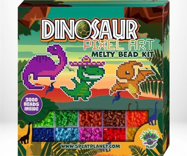 Dinosaurier Bügelperlenset