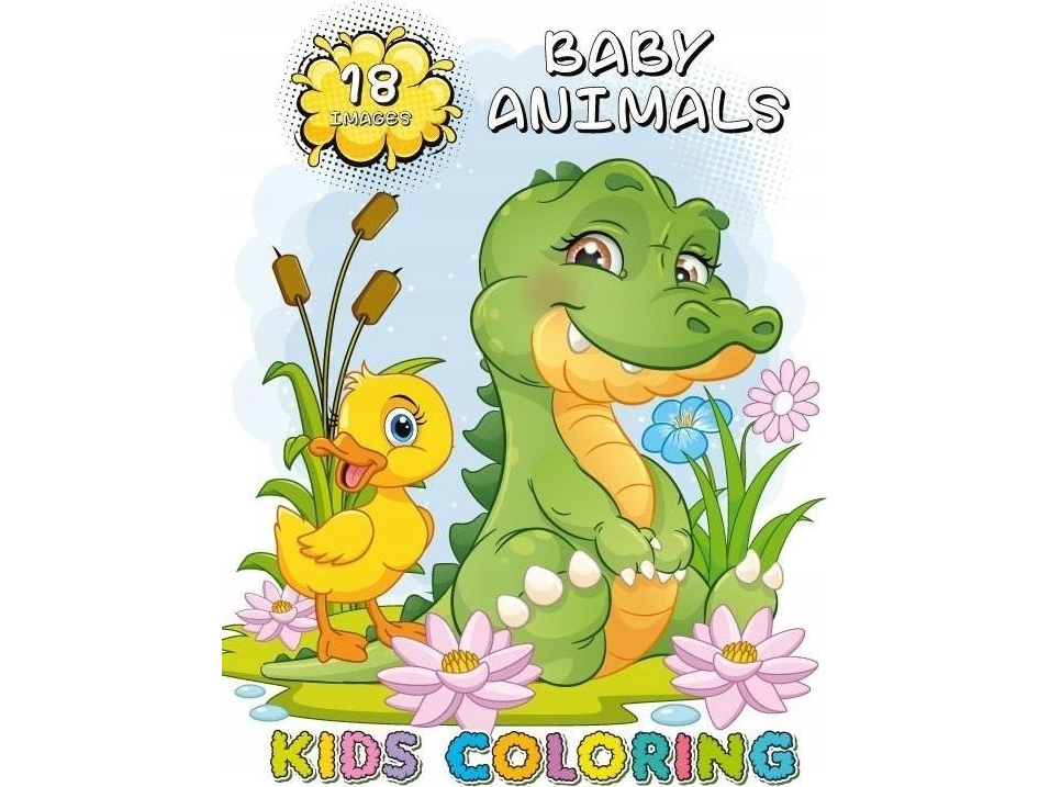 Malbuch A4 18 Bilder Kleine Tiere