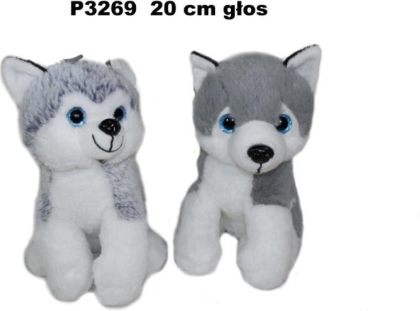 Husky-Hund Mit Stimme 20Cm Mix