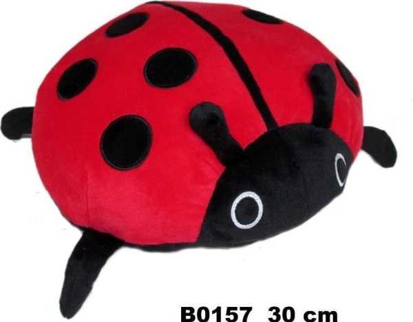 Maskot nyckelpiga 30cm 162712 SunDay | Leksaker - Nallar - Gosedjur i plysch | GameStuff