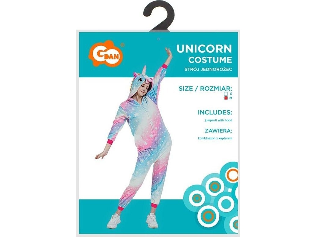 Voksenkostume Enhjørning størrelse M