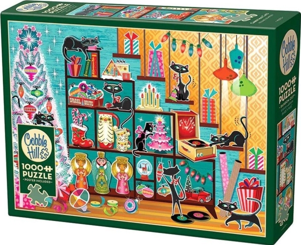Puzzle 1000 Weihnachten Mit Den Augen Einer Katze G3