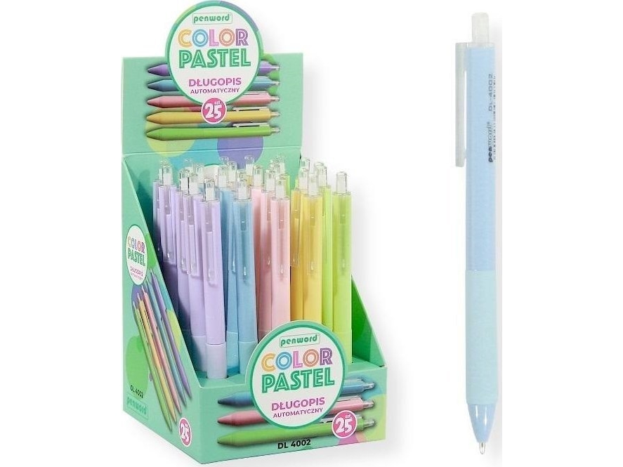 Pastelfarvet Kuglepen (25 Stk.)