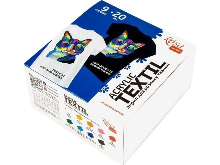 Kangasmaalit 20ml 9 väriä