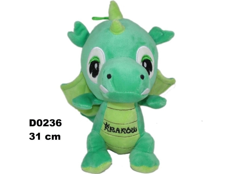 Drache "Krakau" Dunkelgrün 31Cm