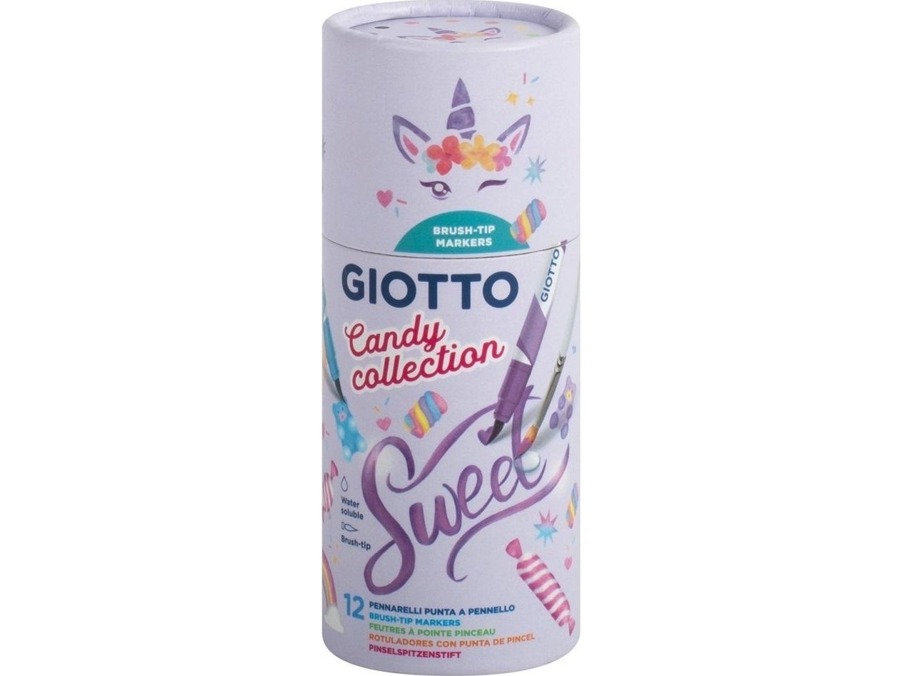 Turbo Soft Brush Candy Collection Pens 12 Colors