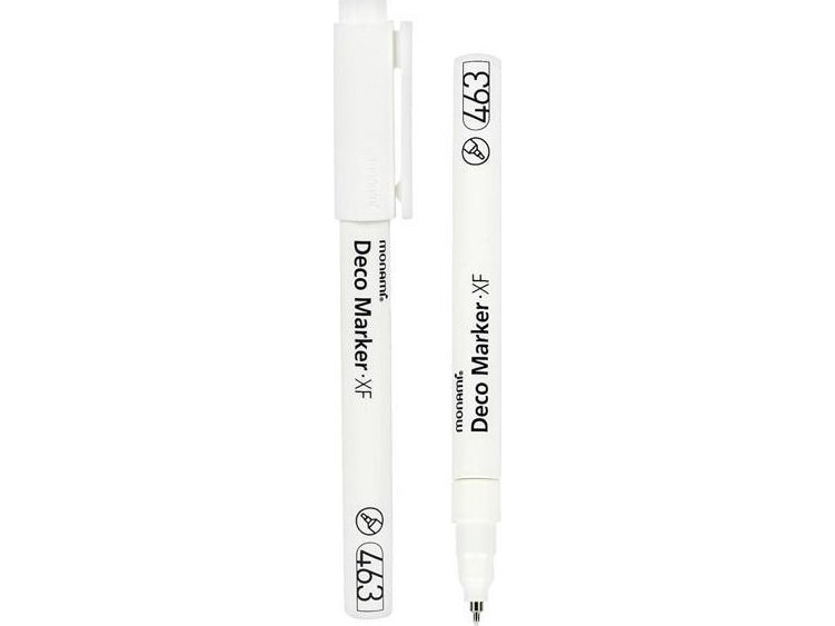 Deco-Akrylmarker 463 Xf Hvid (6 Stk.) Monami