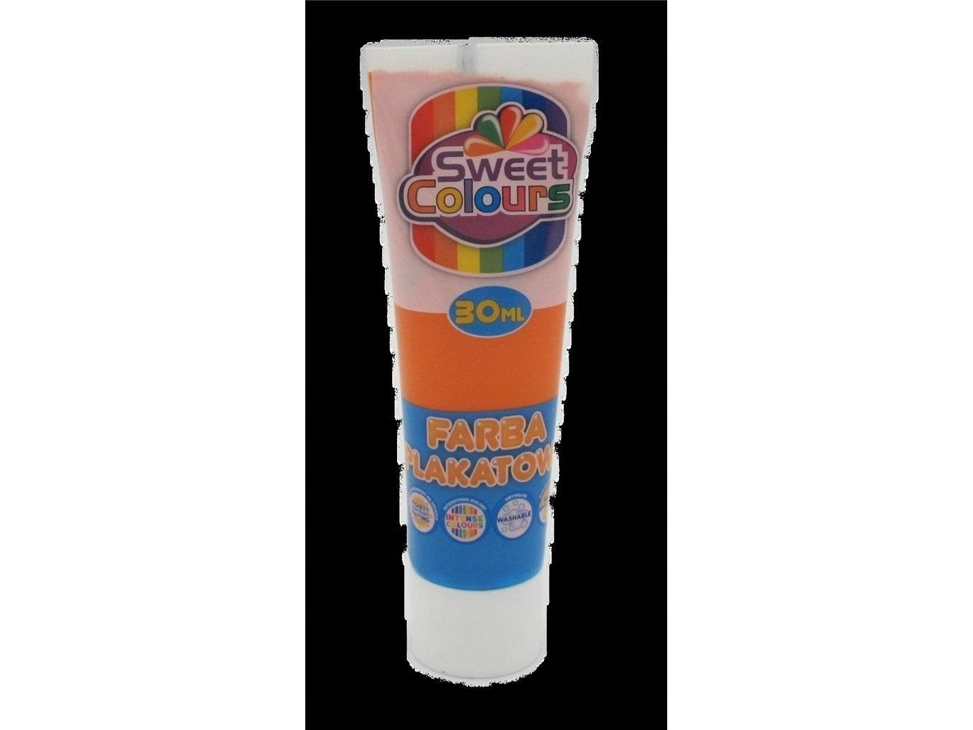 Plakatfarve i tub 30 ml orange