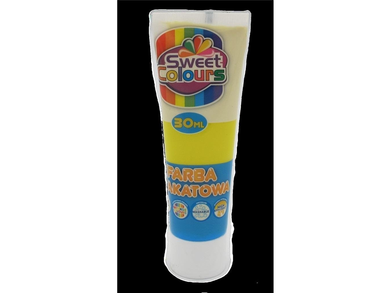 Plakatmaling i tube gul 30 ml