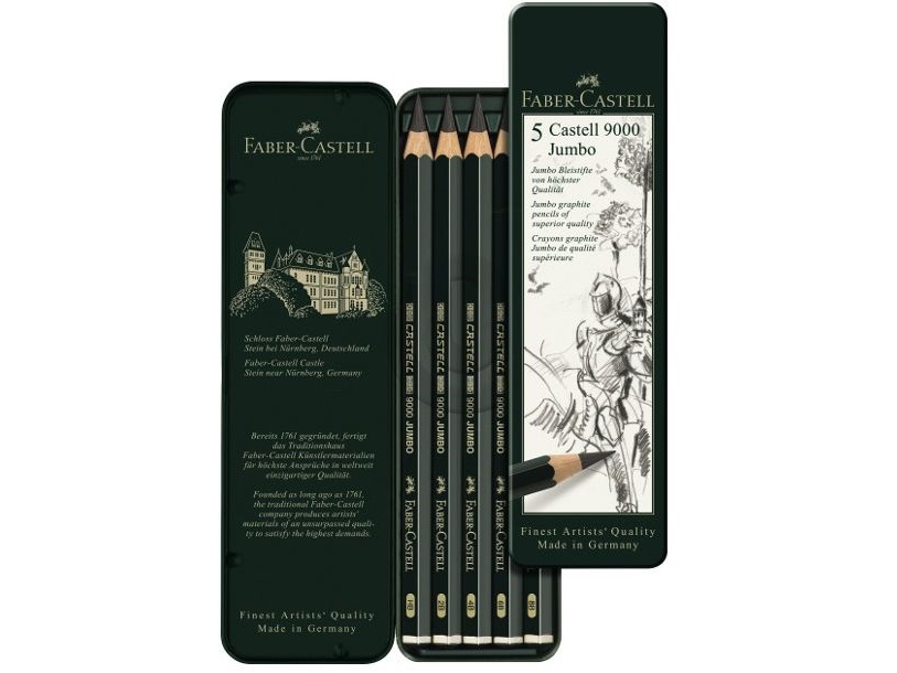 Faber-Castell 119305, Hb, Grøn, Sekskantet, Kunst, Grafisk Tegning, Hobby, Tyskland, 5,3 Mm