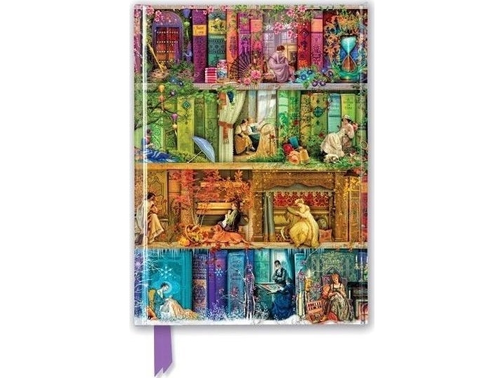 Notizblock A5 Linie Tw Bookshelves Von Aimee Stewar