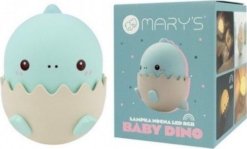MARY`S LED natlampe baby dino blå MW20794