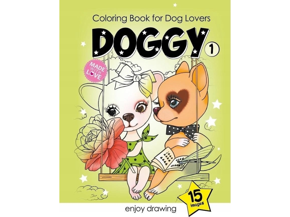 Malbuch A4 15 Bilder Doggies 1