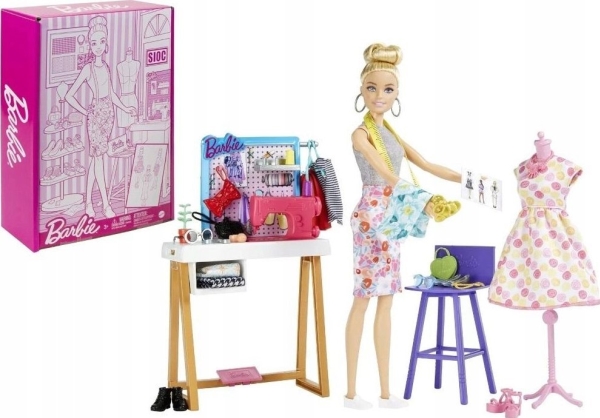 Mattel Barbie: Designerdocka Och Modestudio Hdy90