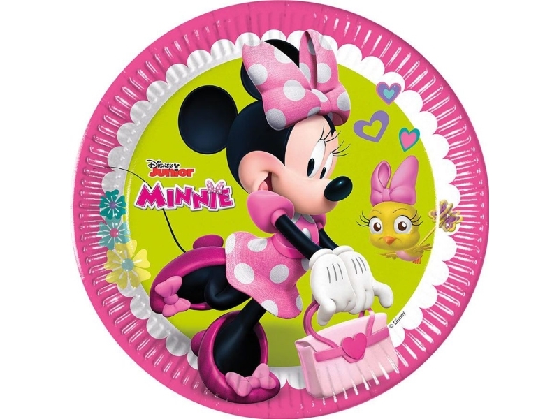Procos engangs- tallerkener Minnie Happy Helpers, 23 cm, 8 stk
