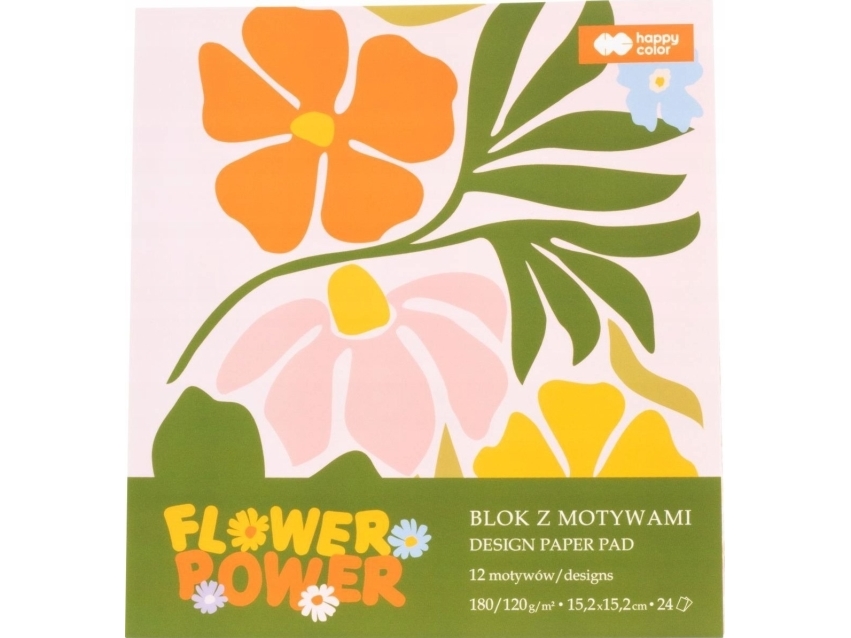 Bloom Motif Block 15.2X15.2Cm Happy Color