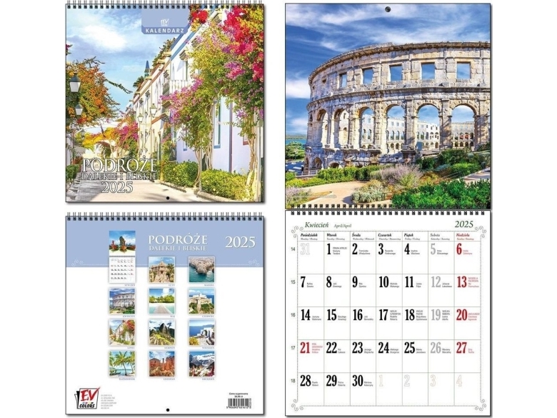 Kalender 2025 30x60 13 Board Travel