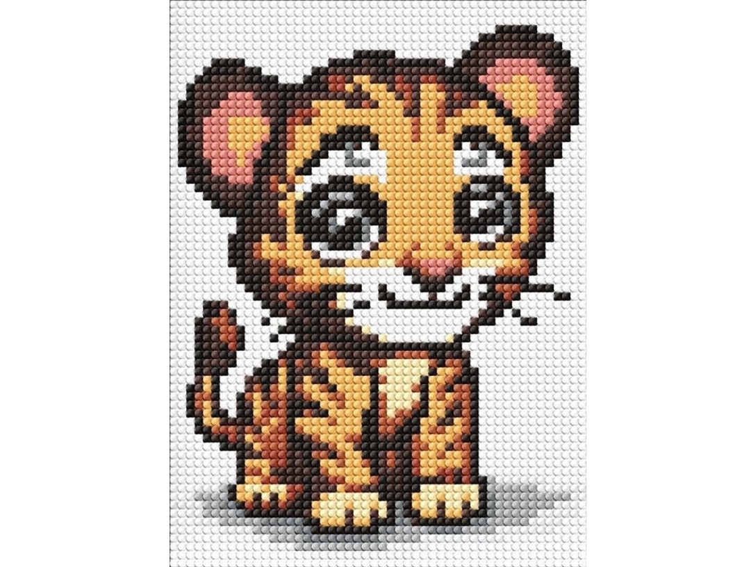 Ideyka Diamant-mosaik - lille rovfugl 15x20 cm