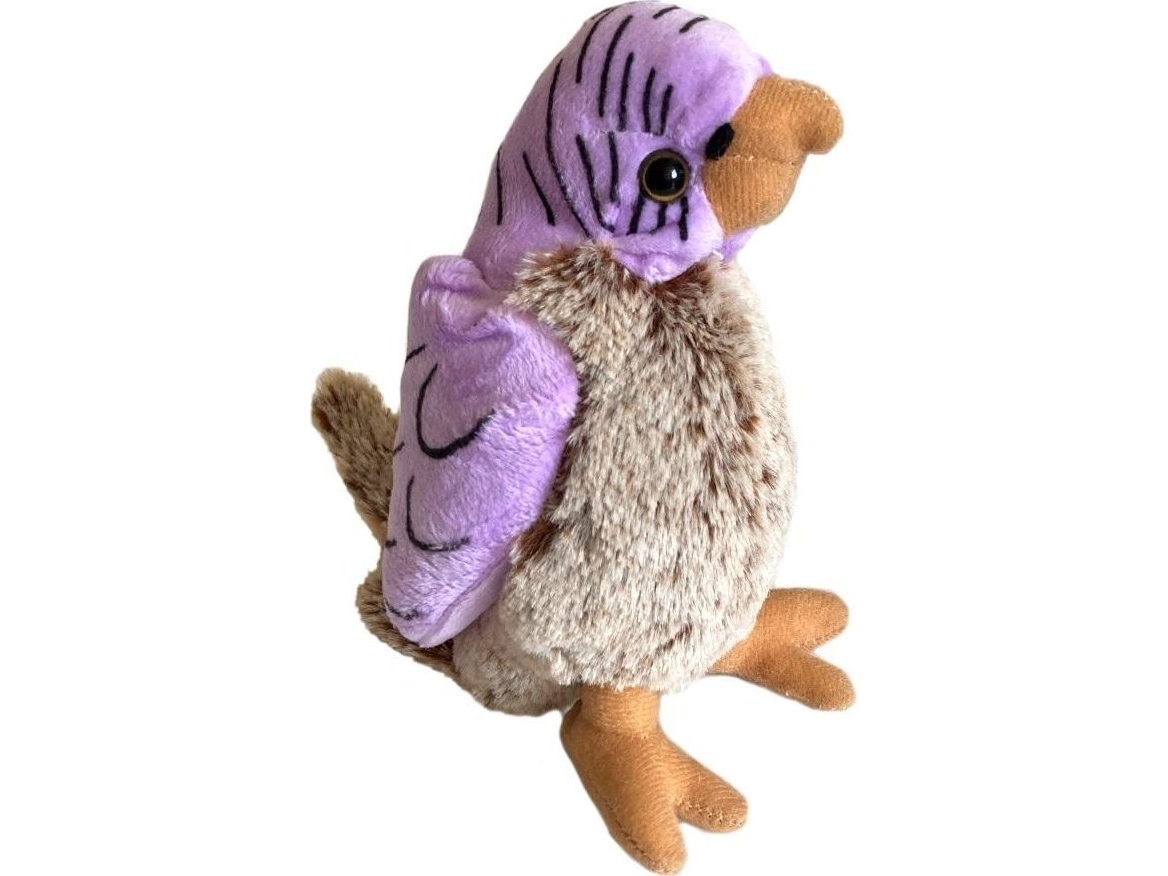 Beppe Papagei Lila/Braun 17 Cm