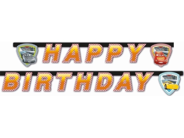 Cars 3 Bogstav Banner