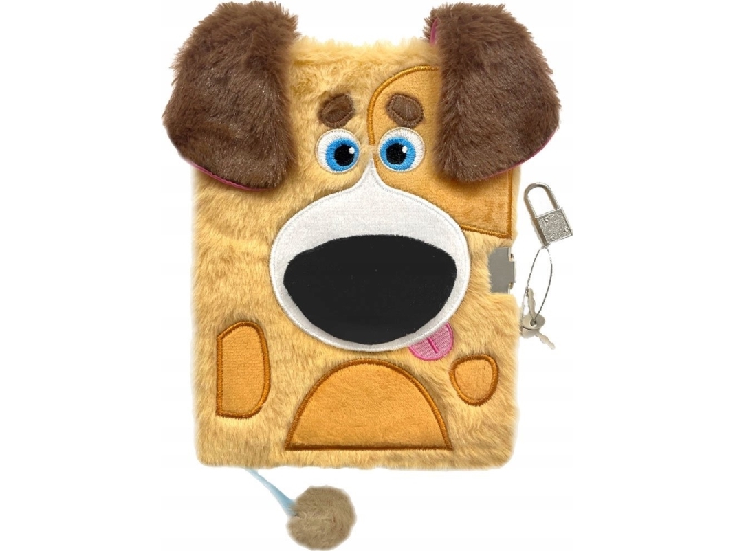 3D Padlock Diary Hairy A5 96K My Little Friend Bernard |