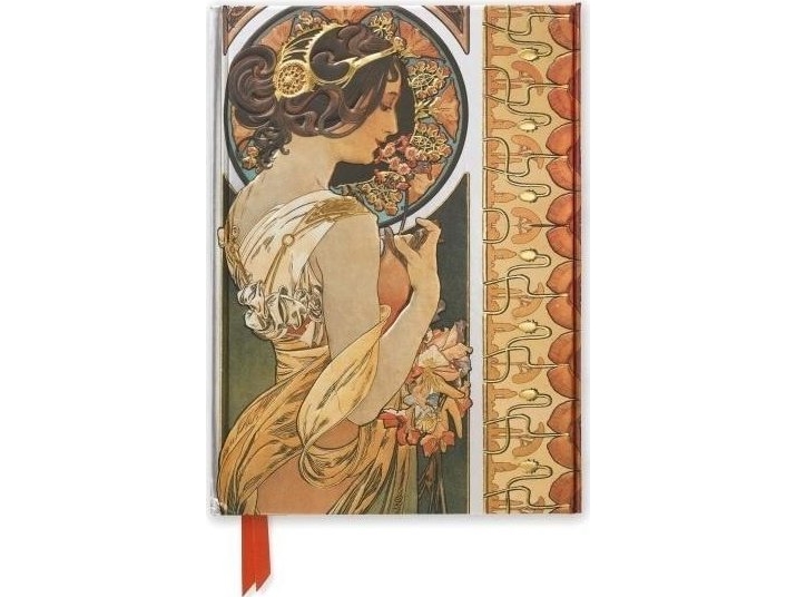 Notizblock A5 Linie Tw Primel Alphonse Mucha