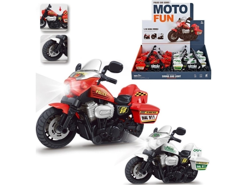 Motorcykel polis ljus och ljud MIX | Leksaker - Bilar och andra fordon - Die-Cast bilar | GameStuff