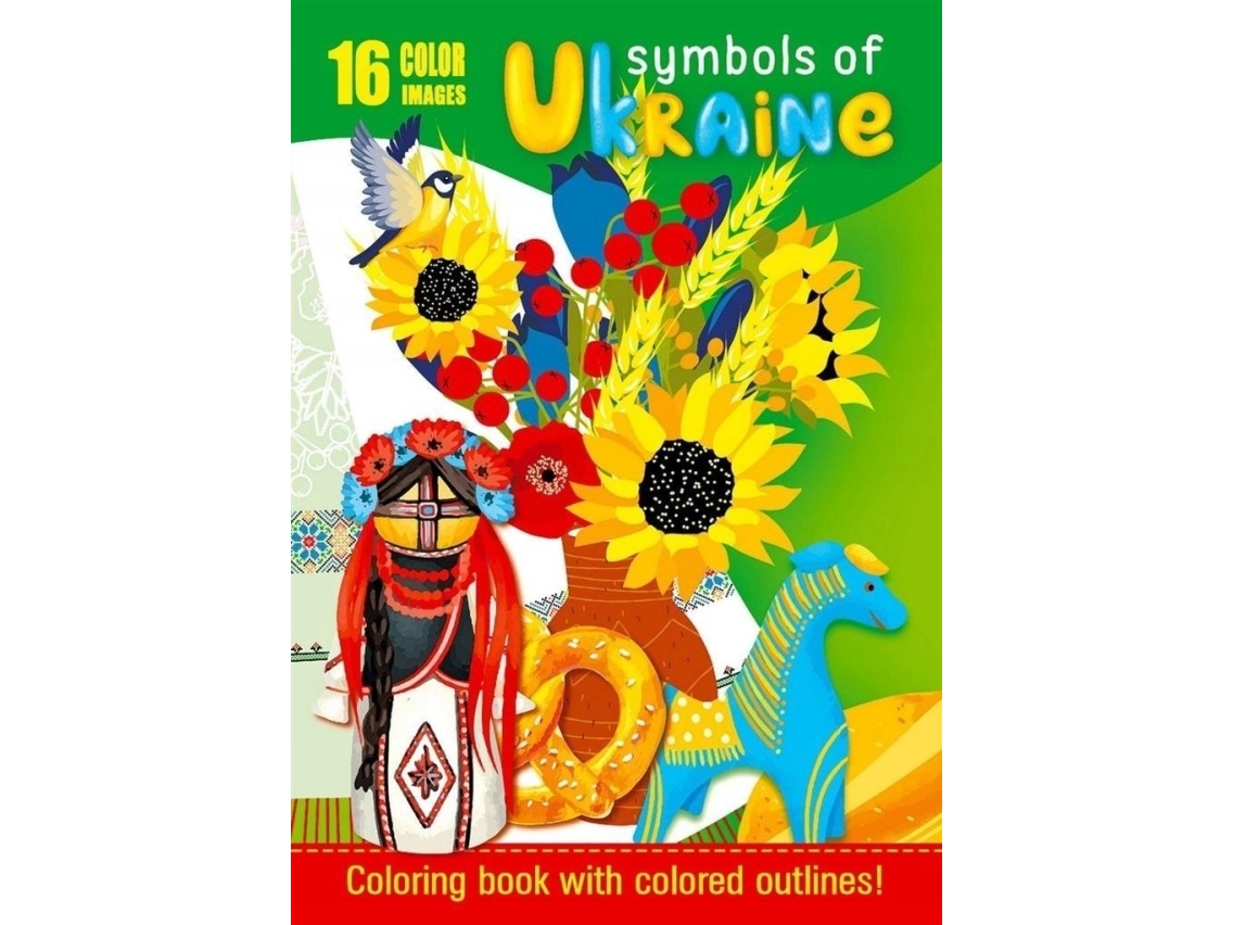 Malbuch A4 16 Bilder Symbole Der Ukraine