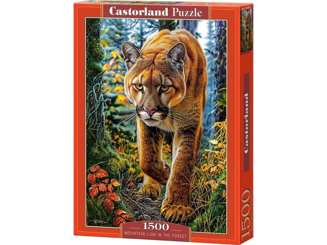 Puzzle 1500 Mountain Lion In The Forest Castor