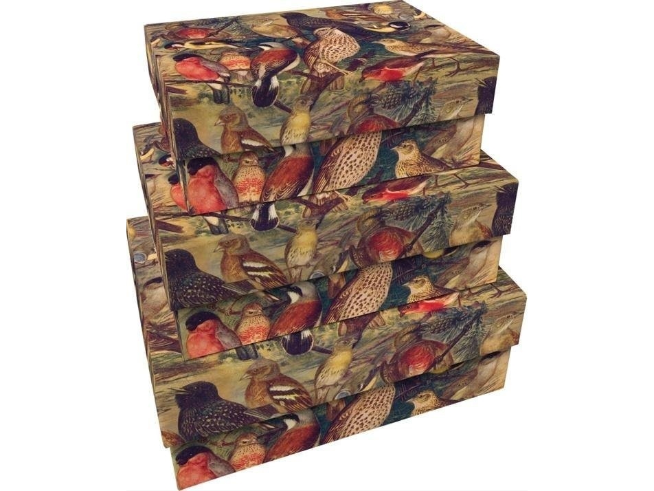 Dekorative æsker Birds 3 stk