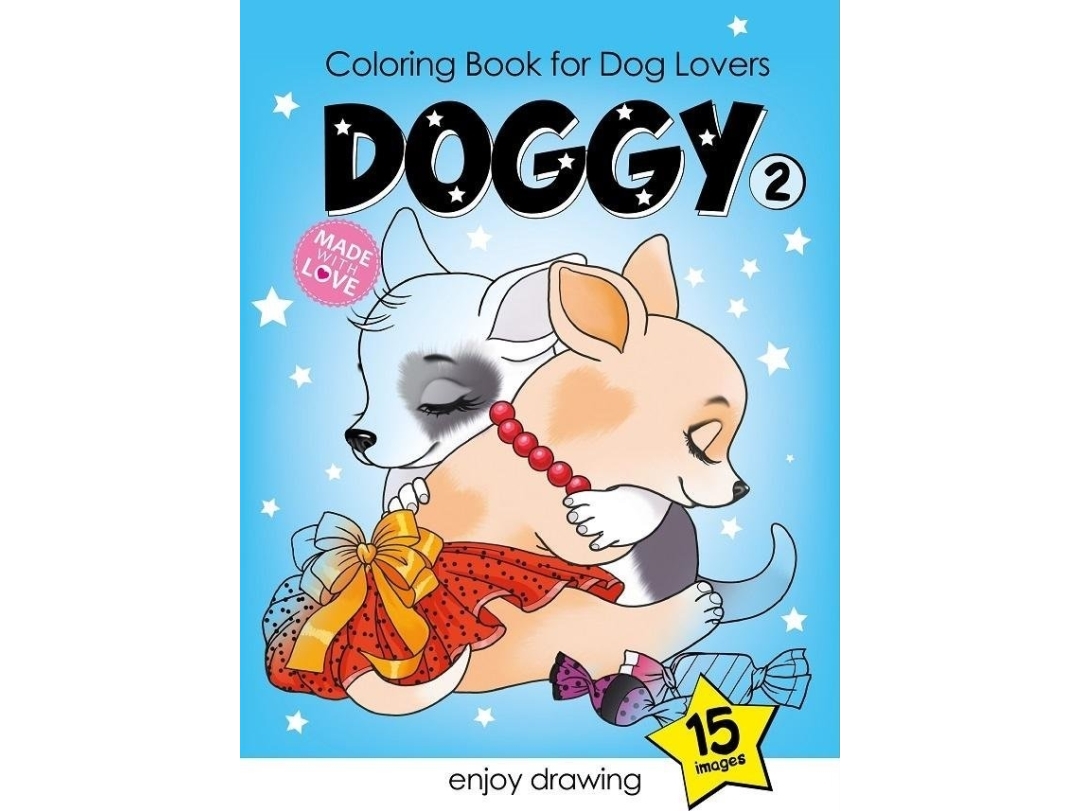 Malbuch A4 15 Bilder Doggies 2