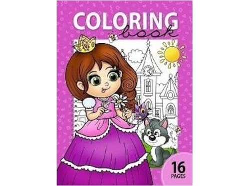 Malbuch A4 16 Bilder Prinzessin