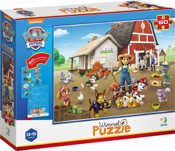 Puzzle Wimmel 60 Paw Patrol Auf Dem Bauernhof