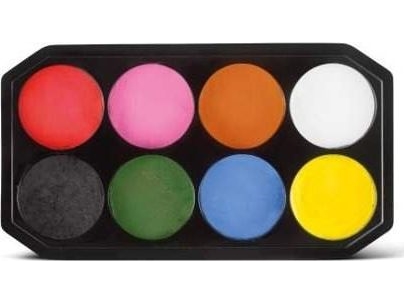 Akson 8 värin Snazaroo kasvo- ja vartalomaalipaletti uniw