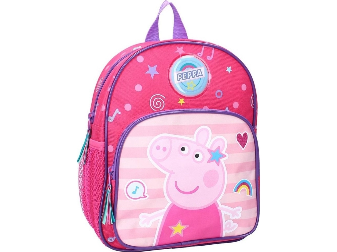 Kindergarten Backpack With Pocket Peppa Pig Fuchsia.