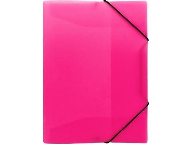 A4 Pp Neon Pinke Gummibandmappe