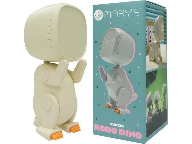 Mary`S Robo Dino Alarm Clock White - Mw61058