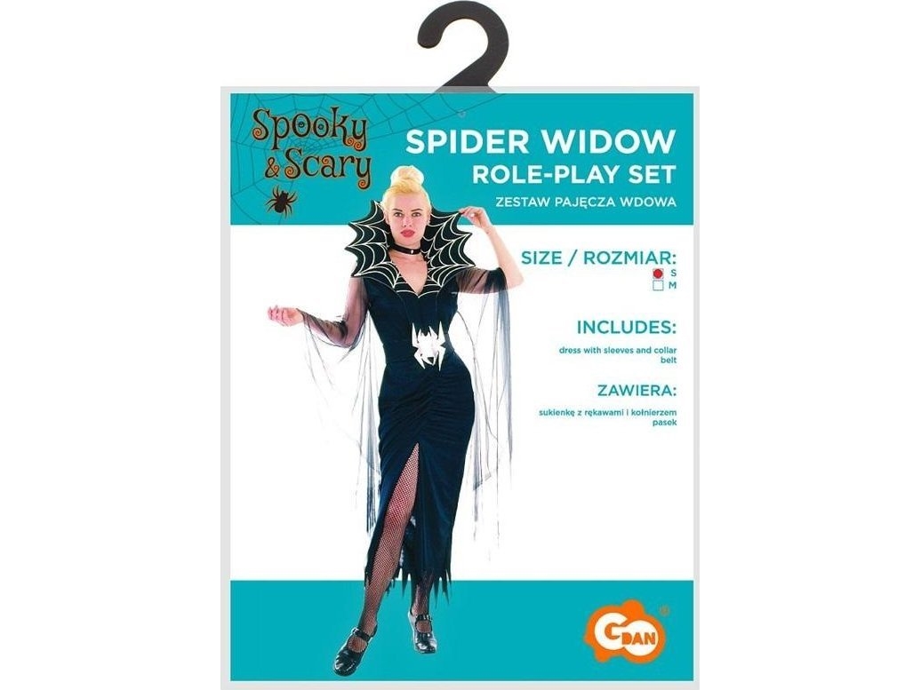 Voksenkostume Spider Widow Størrelse S