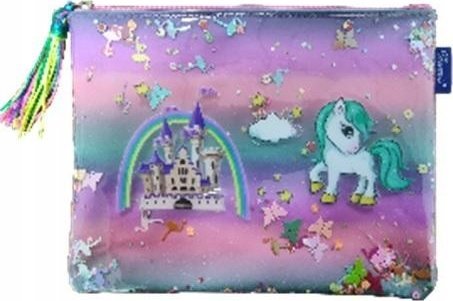 Enhörning confetti pennfodral med dragkedja | Skola & Hobby - Till skolväskan - Pennfodral | GameStuff