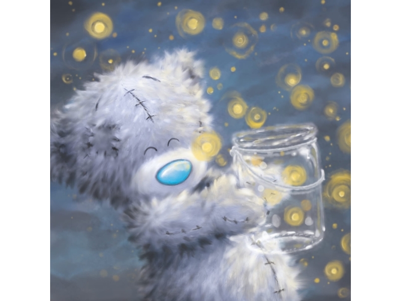 Grußkarte Teddybär Mit Krug