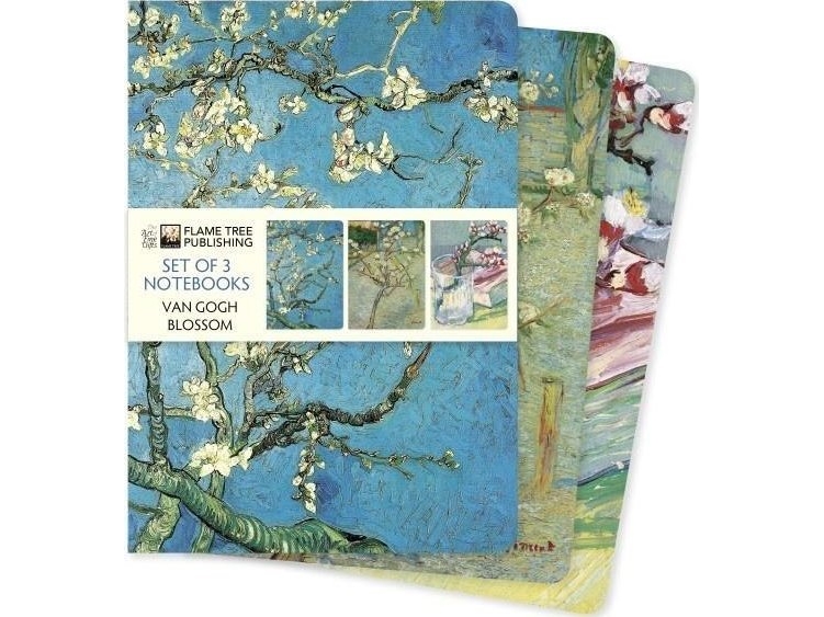 Satz Von 3 Notizbüchern A5 Blumen Vincent Van Gogh
