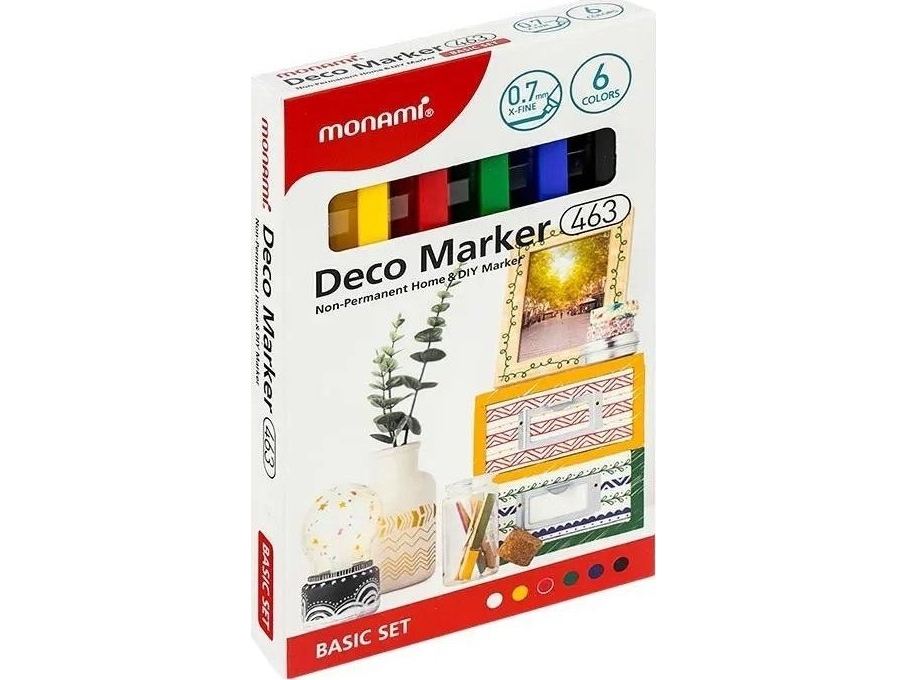 Deco 463 Xf Akrylmarker 6Kol Monami